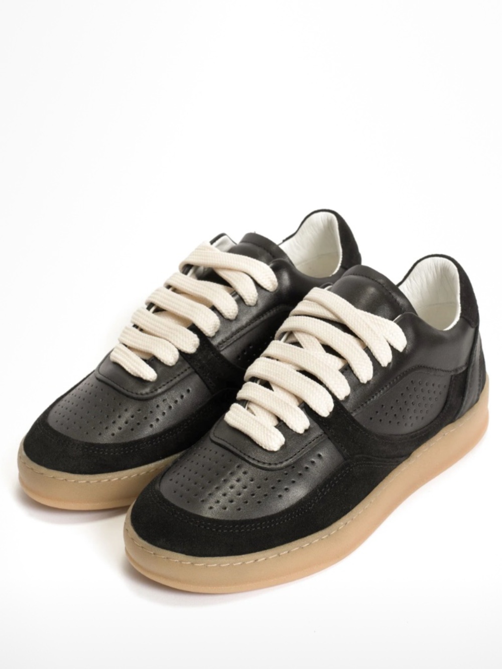 Anonymous Copenhagen- Elevate Sneaker in Black Leather and Suede